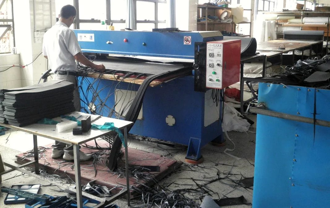 Cutting room at the Feima factory