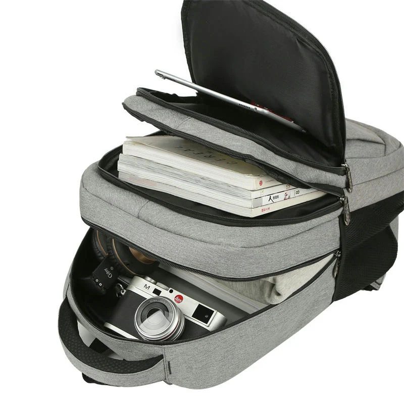Everyday Backpack with Layered Zip Compartments FF-079 by Feima Bag
