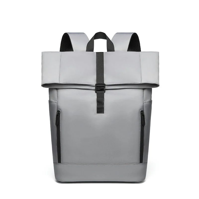 Foldover Backpack with Twin Front Zips FF-086 by Feima Bag