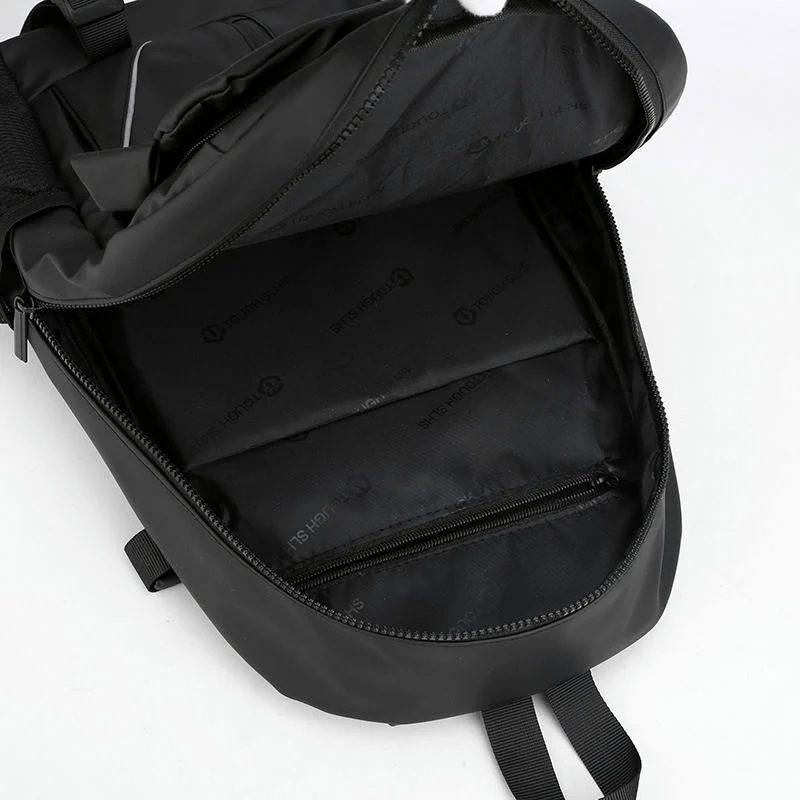 Soft PU Backpack with Vertical Front Zip FF-098 by Feima Bag