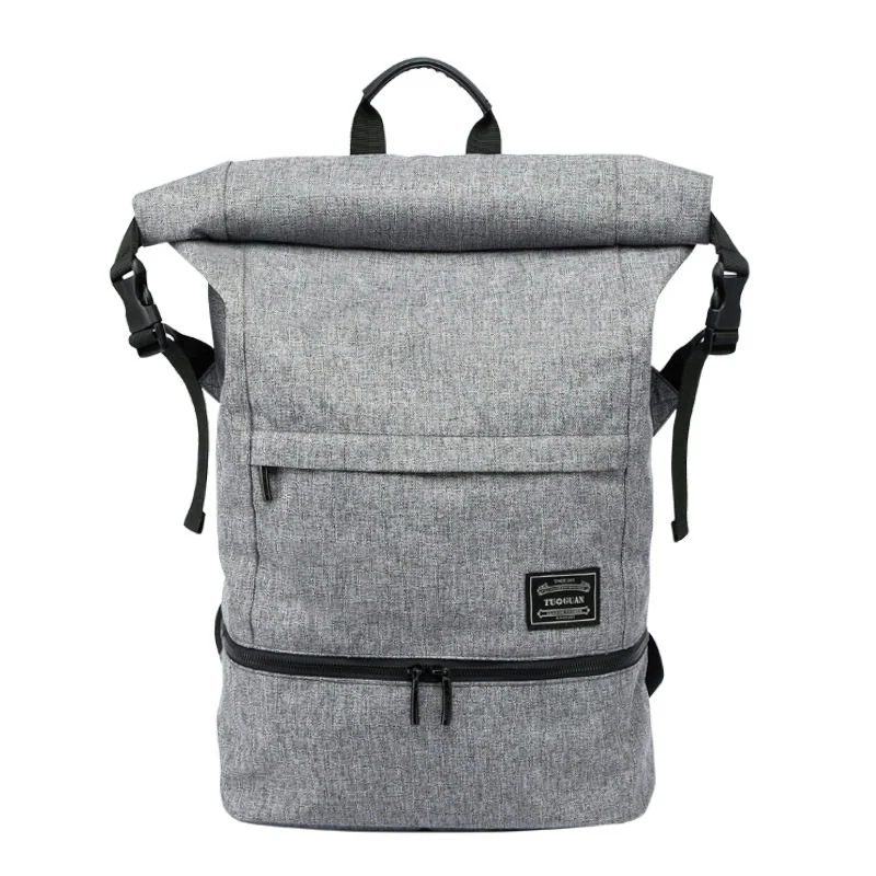 Roll Top Backpack with Lower Zip FF-103 by Feima Bag