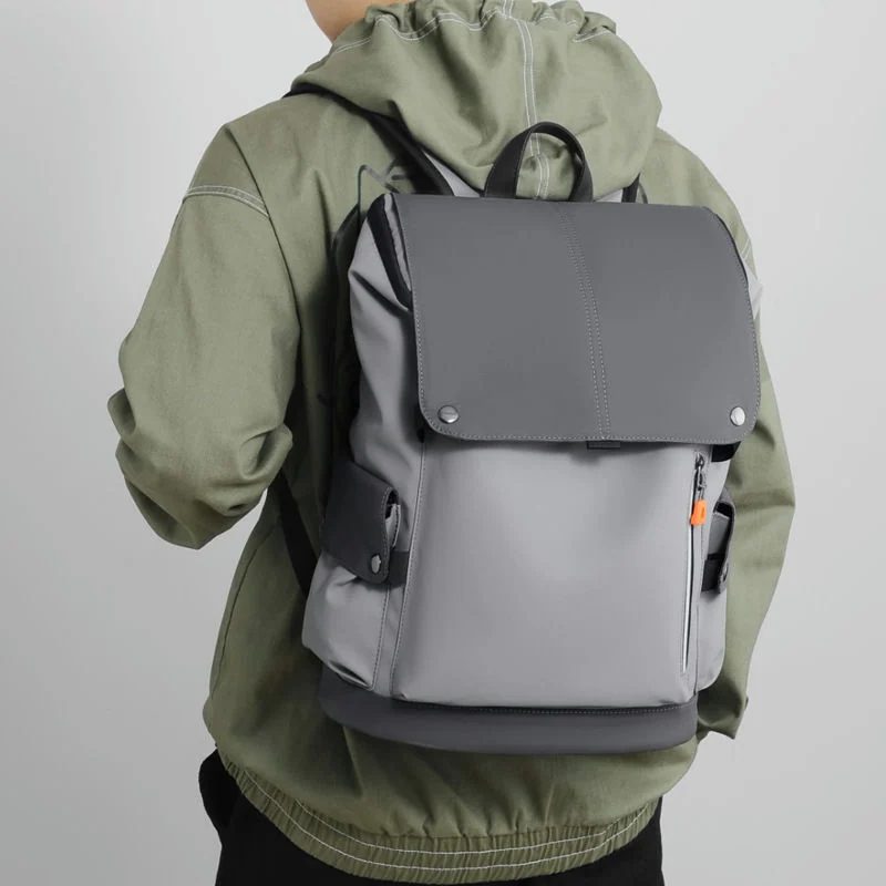 Flap Backpack with Vertical Front Zip FF-138 by Feima Bag