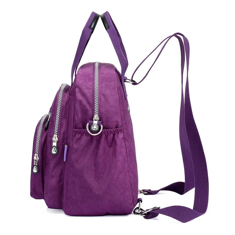 Compact Handled Backpack with Round Front Badge FF-141 by Feima Bag