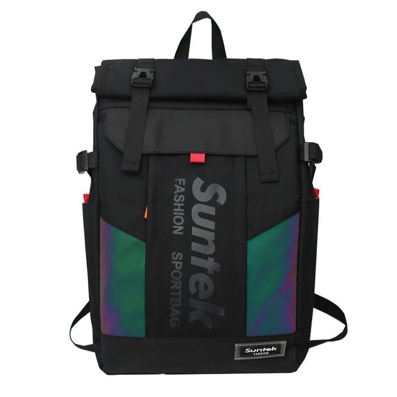 Tall fold-top backpack with paired front buckles FF-142 by Feima Bag