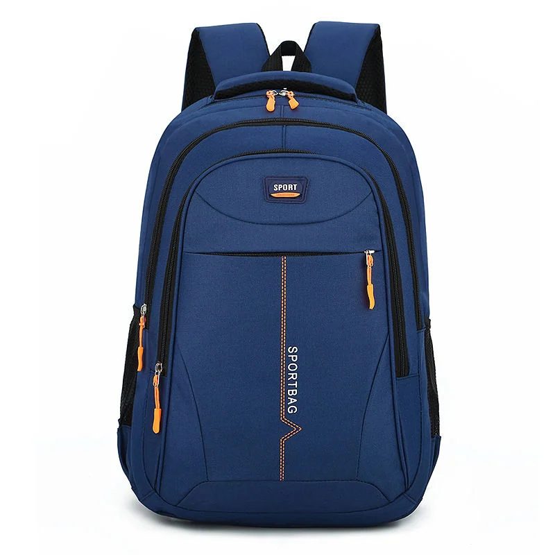 Orange-Accent Multi-Zip Backpack FF-154 by Feima Bag