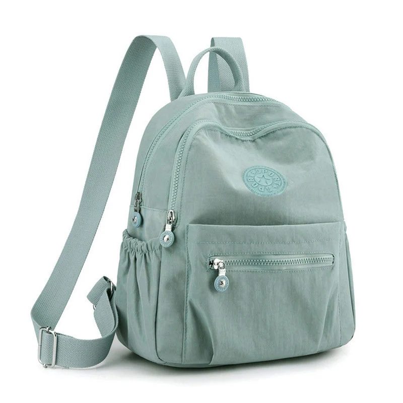 Rounded Backpack with Gathered Sides and Front Zip Pocket FF-157 by Feima Bag