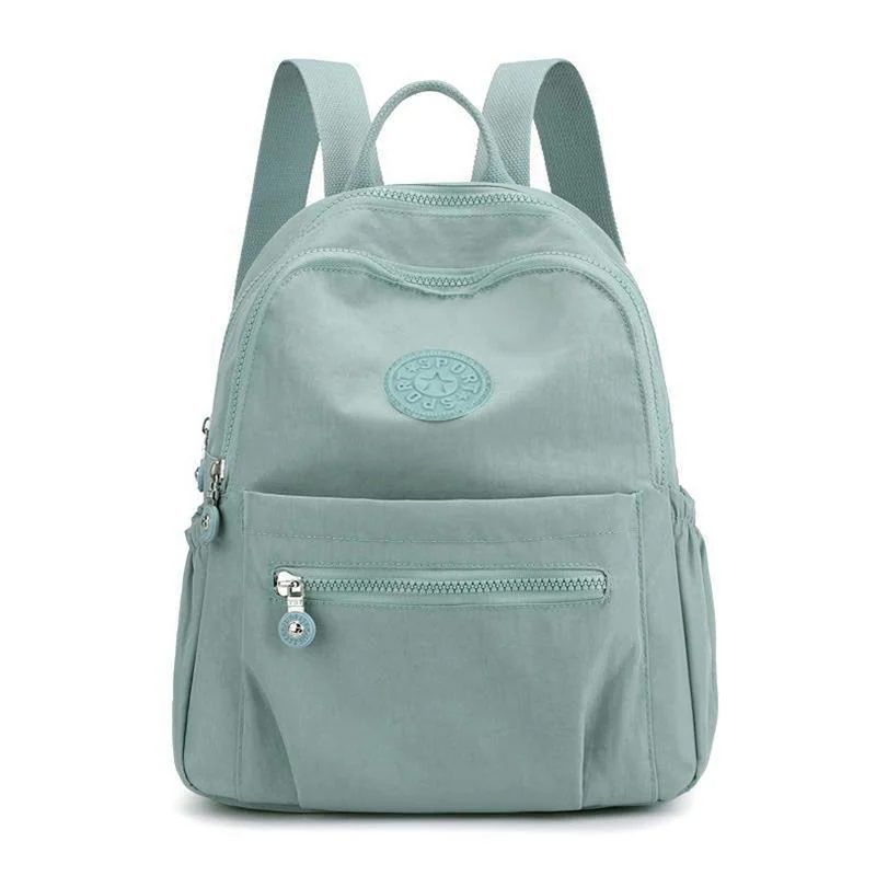 Rounded Backpack with Gathered Sides and Front Zip Pocket FF-157 by Feima Bag