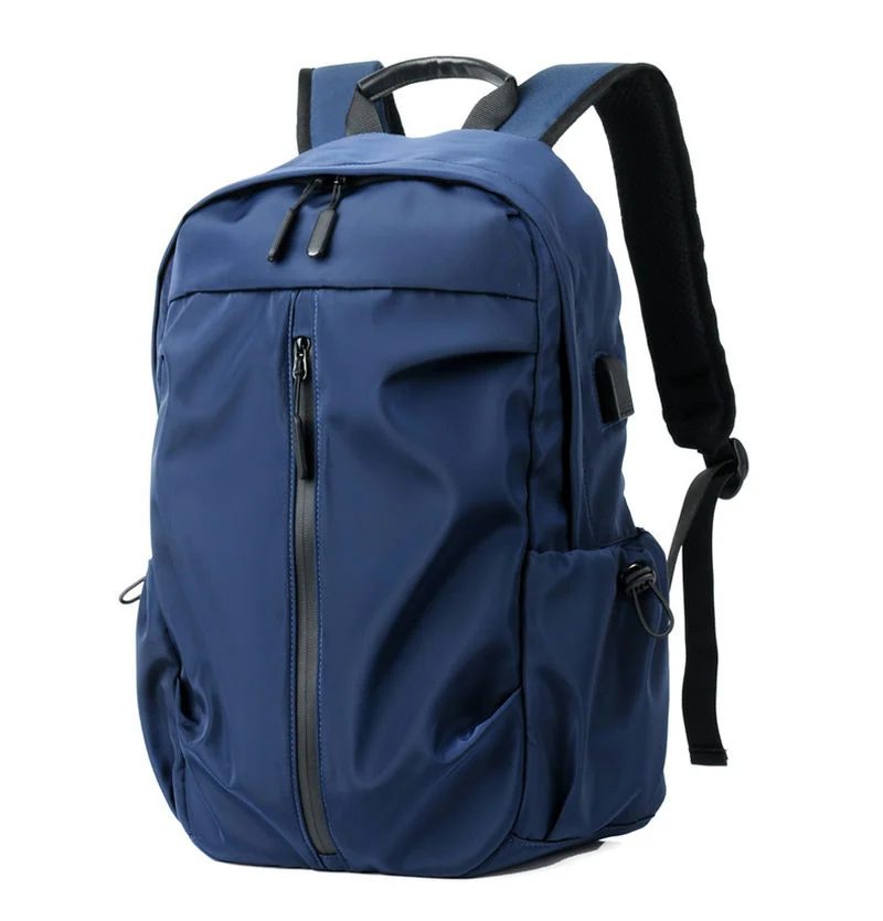 Backpack with Vertical Zip and Gathered Side Pockets FF-158 by Feima Bag