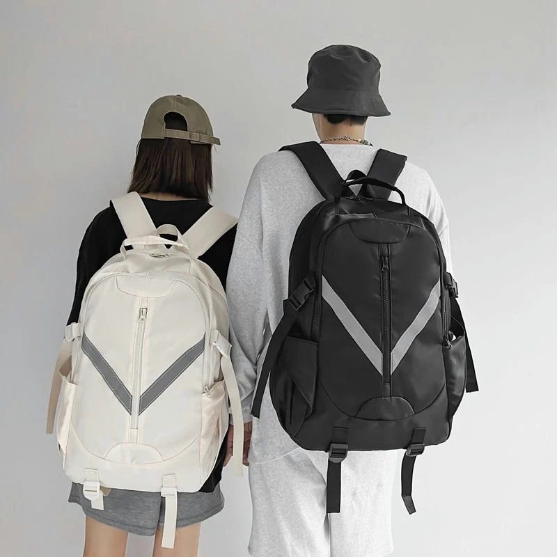 Backpack with V-Shaped Front Trim and Lower Tabs FF-160 by Feima Bag