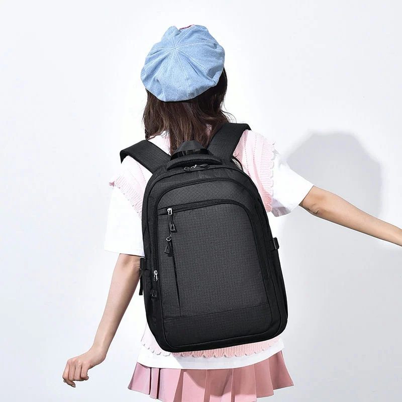 Zip backpack with a rounded front pocket FF-198 by Feima Bag