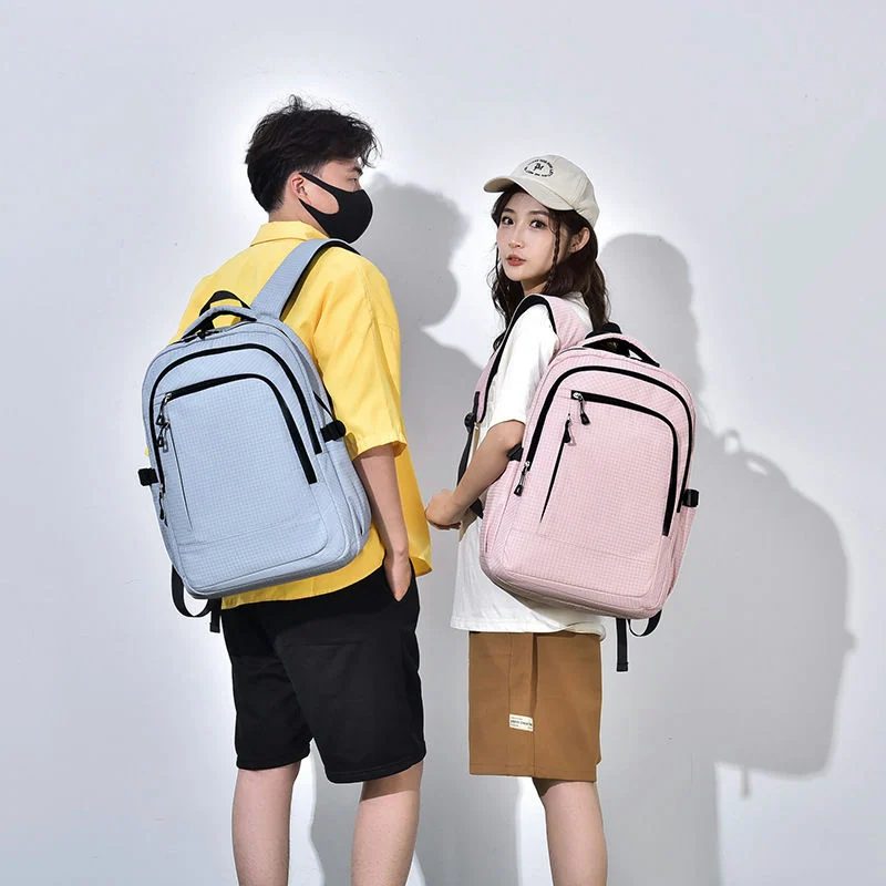 Zip backpack with a rounded front pocket FF-198 by Feima Bag