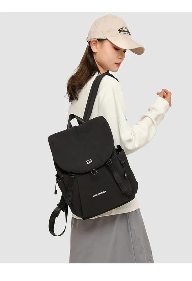 Nylon Flap Backpack with Side Pockets FF-208 by Feima Bag