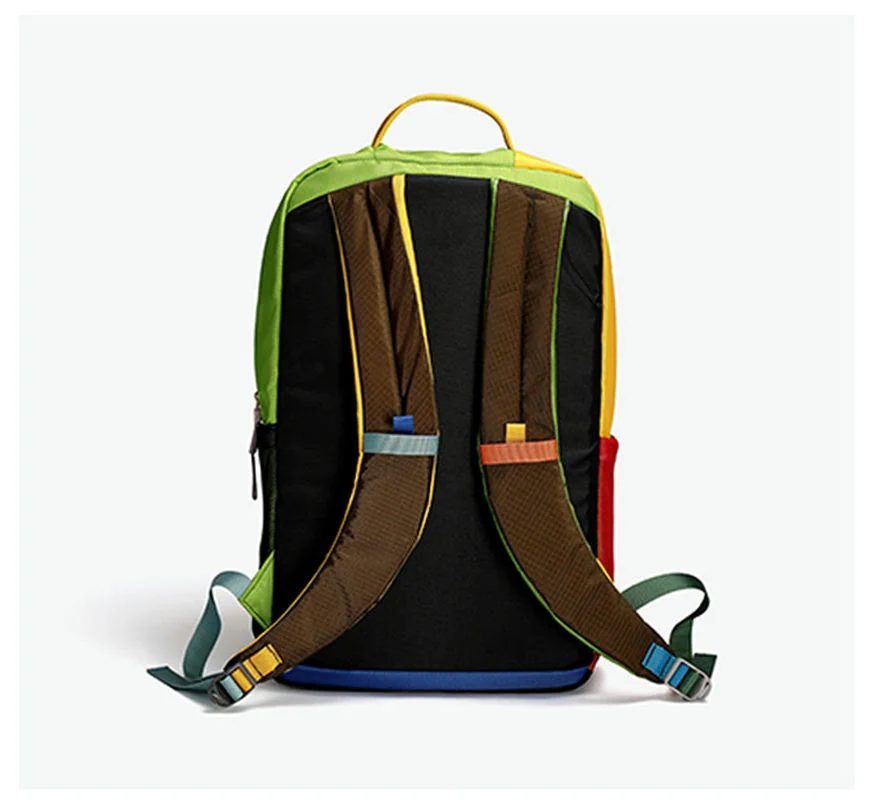 Colour-Block Backpack with Contrasting Zip Pockets FF-209 by Feima Bag
