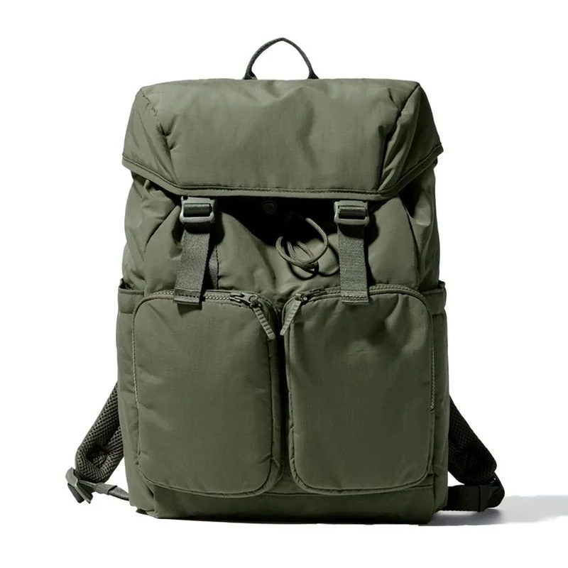 Flap Backpack with Two Long Front Zip Pockets FF-224 by Feima Bag