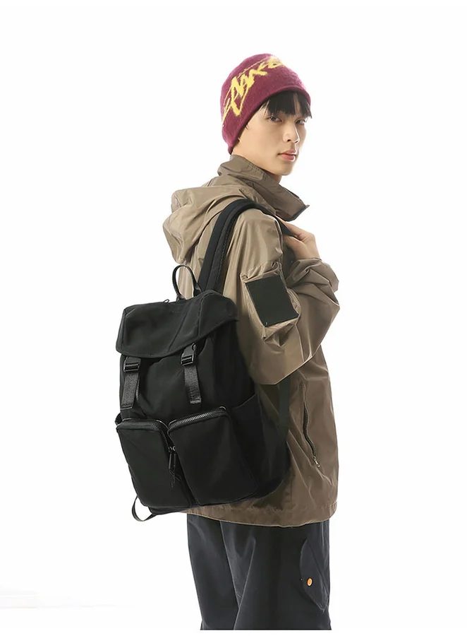 Drawcord Backpack with Twin Buckles and Front Pockets FF-224A by Feima Bag