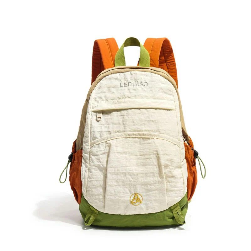 Colour-Block Backpack with Lower Slip Pocket FF-233 by Feima Bag