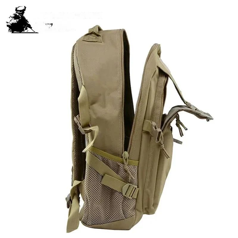 Shaped-Flap Backpack with Twin Curved Front Zips FMK-019 by Feima Bag