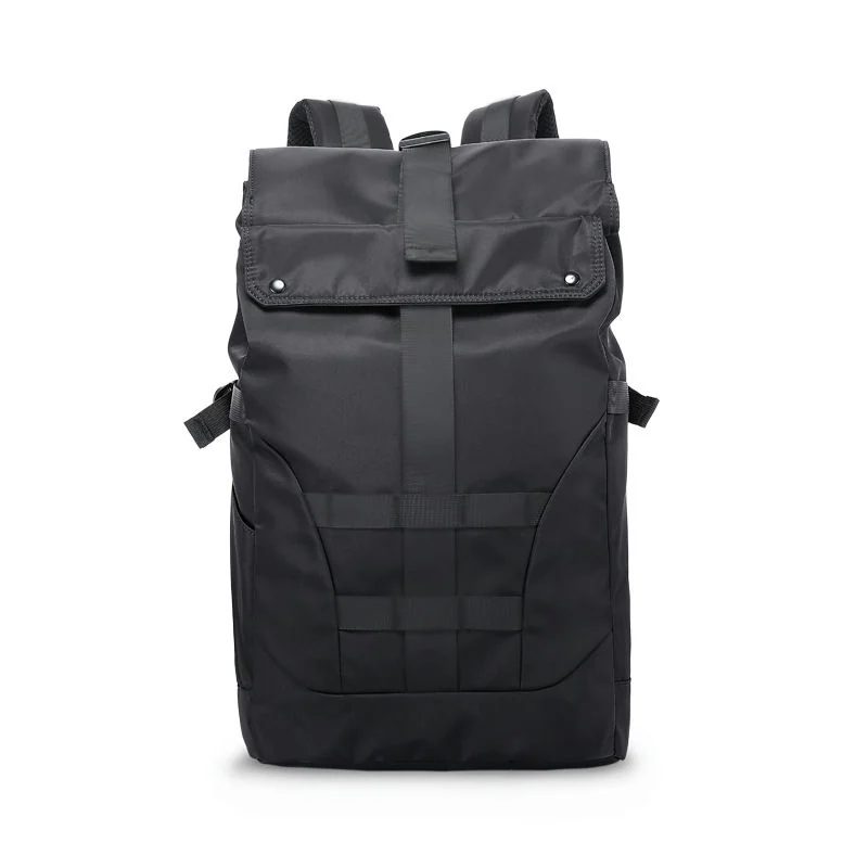 Fold-Top Backpack with Front Webbing Grid FMK-022 by Feima Bag