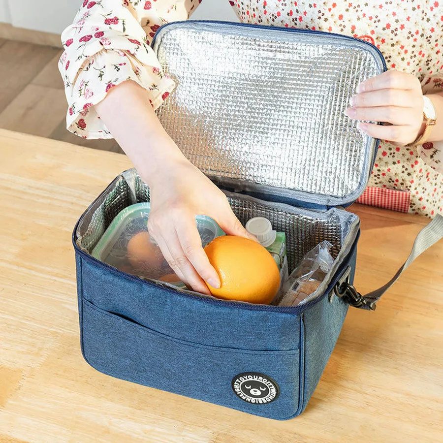 Three-size cooler bag with rectangular zip lid FK-041 by Feima Bag
