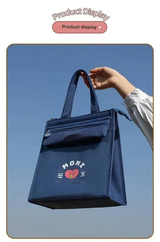 Upright Lunch Tote with Front Zip Pouch FK-065 by Feima Bag