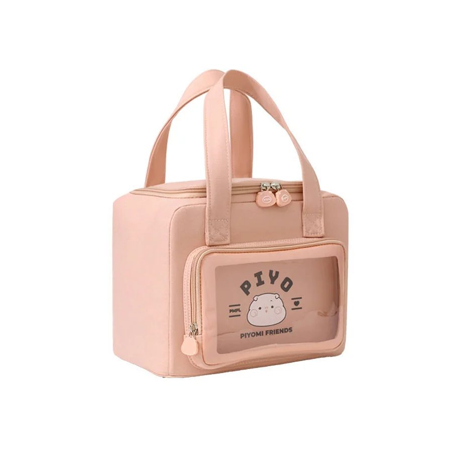 Clear-Pocket Lunch Bag with Character Pull Tabs FK-076 by Feima Bag