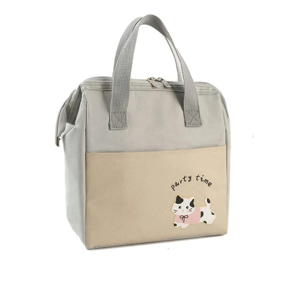 Character lunch bag with a top zip and front pocket FK-077 by Feima Bag