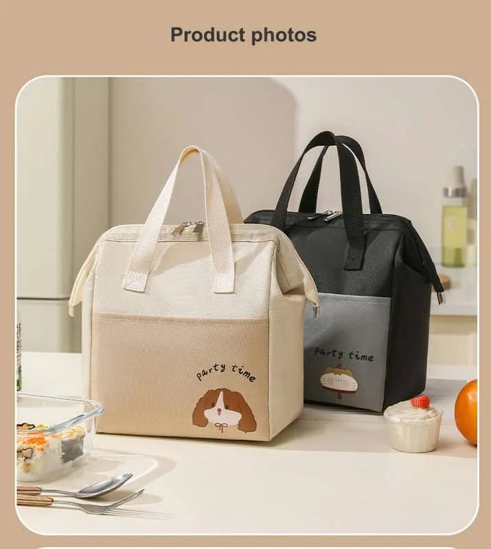 Character lunch bag with a top zip and front pocket FK-077 by Feima Bag
