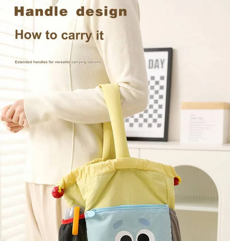 Character Drawstring Tote with Loop Handle FK-083 by Feima Bag