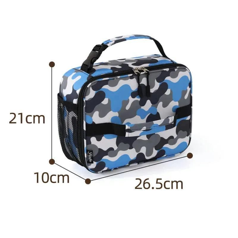 Blue Camouflage Rectangular Lunch Bag FK-087 by Feima Bag