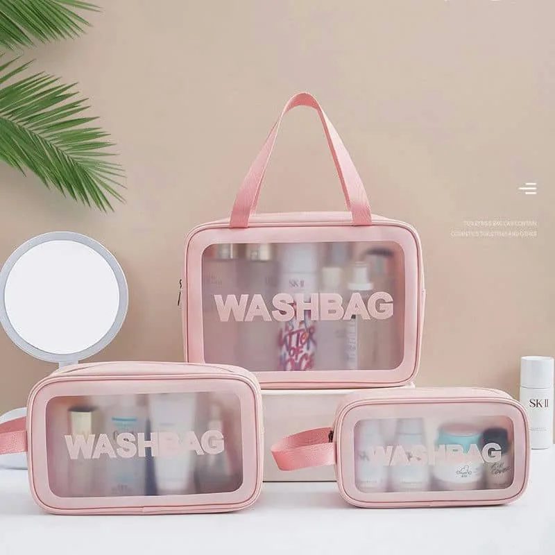 Three Piece Clear Zip Travel Bag Set FI-041A by Feima Bag