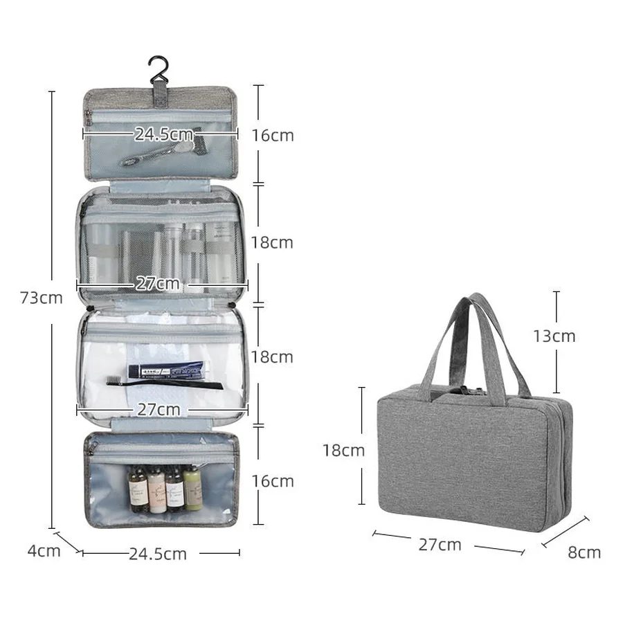 Four Compartment Hanging Toiletry Organiser FJ-038 by Feima Bag