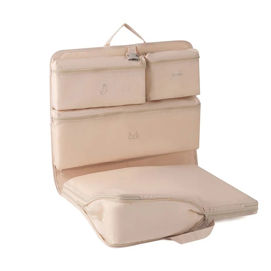 Folding Travel Organiser with Stacked Compartments FJ-095 by Feima Bag