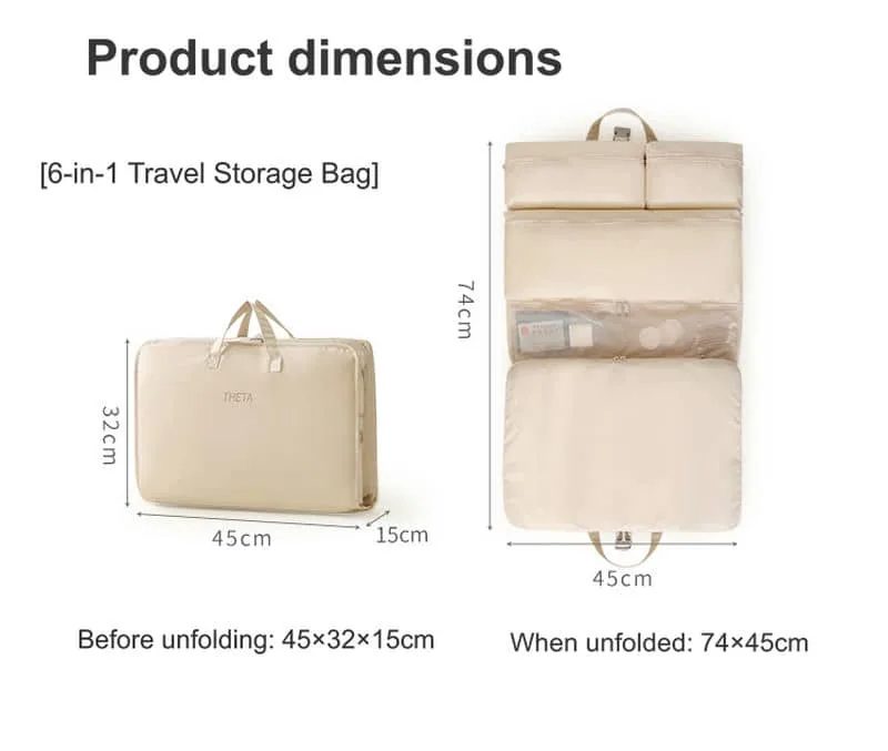 Folding Travel Organiser with Stacked Compartments FJ-095 by Feima Bag