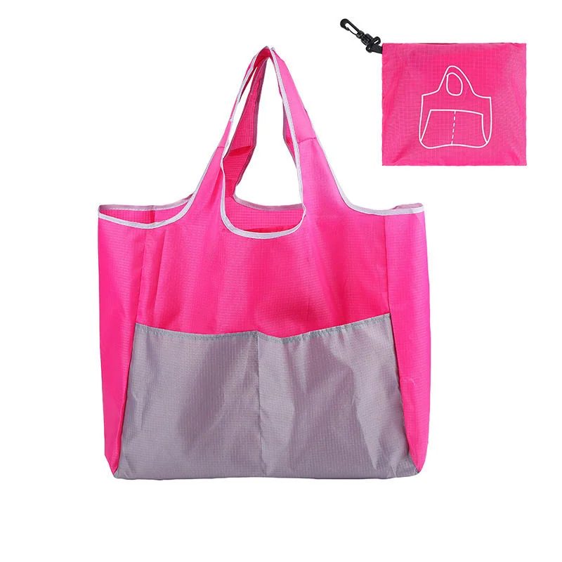 Foldable Shopping Tote with Contrast Pockets FA-010B by Feima Bag