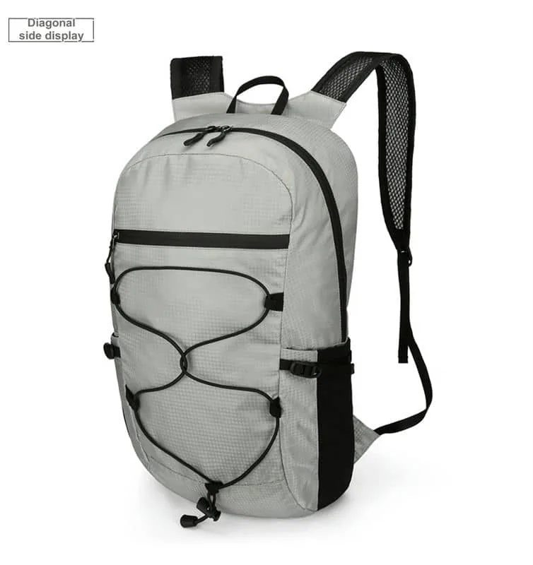 Foldable Backpack with Front Cord Lacing FA-058 by Feima Bag
