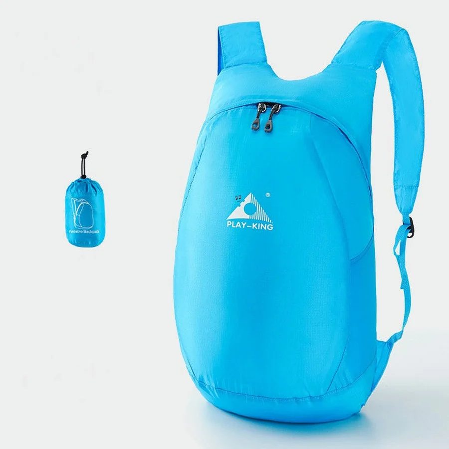 Oval Folding Backpack with Drawcord Pouch FA-060 by Feima Bag