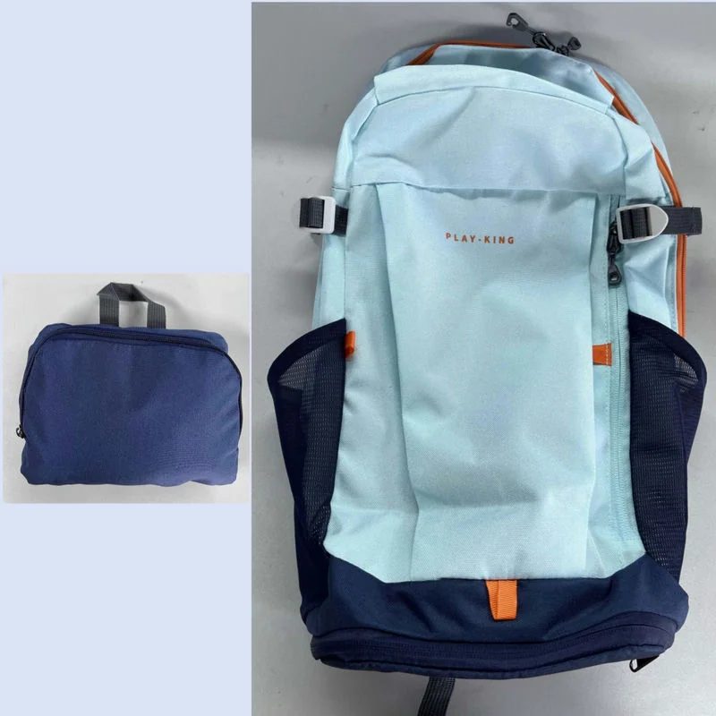 Folding Backpack with Orange Zip and Mesh Sides FA-062 by Feima Bag