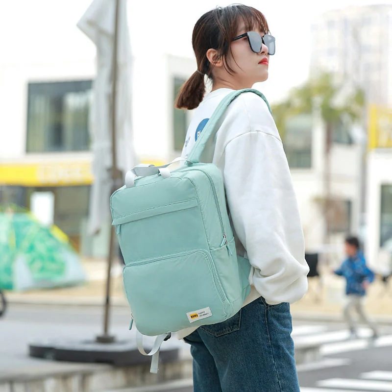 Plain Foldable Backpack with Short Handles FA-070 by Feima Bag