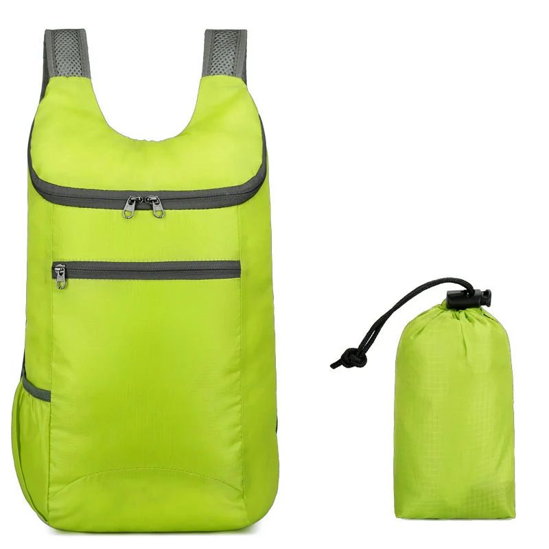 Folding Ripstop Backpack with Drawcord Pouch FA-077 by Feima Bag