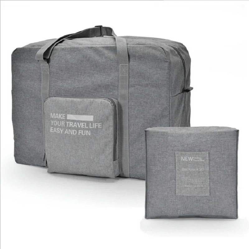 Folding Travel Bag with Rectangular Front Zip Pocket FA-081 by Feima Bag