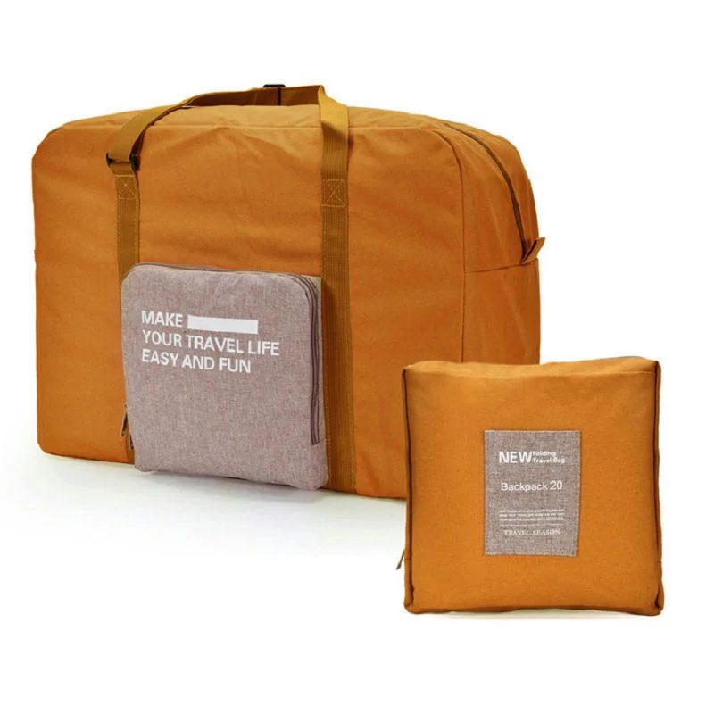 Folding Travel Bag with Rectangular Front Zip Pocket FA-081 by Feima Bag