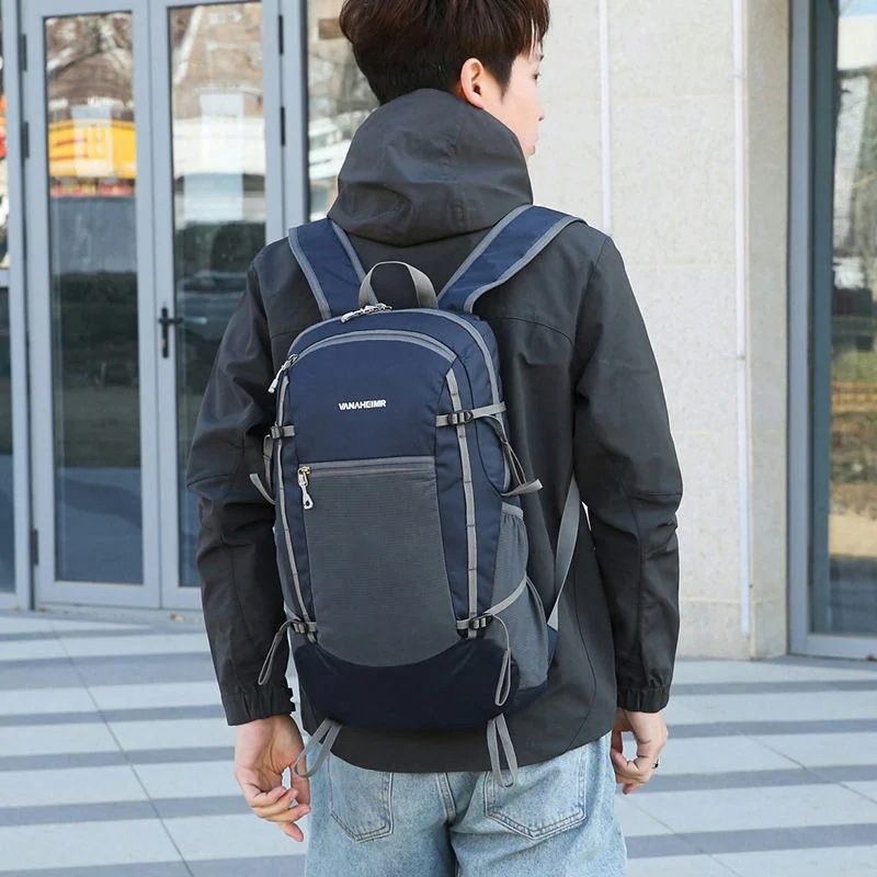 Folding Backpack with Front Mesh Pocket FA-088 by Feima Bag