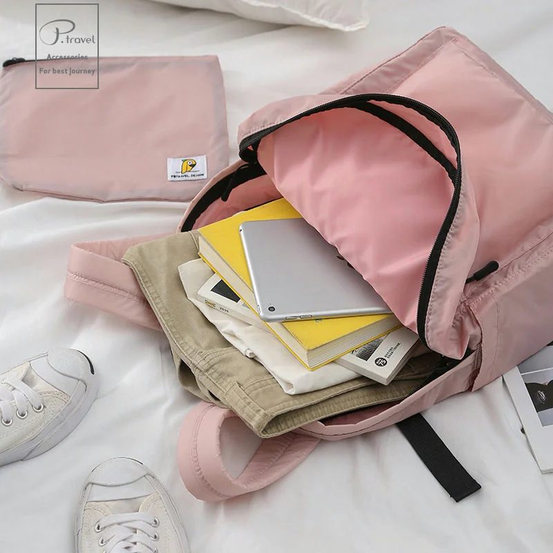 Foldable backpack with horizontal front zip pocket FA-091 by Feima Bag