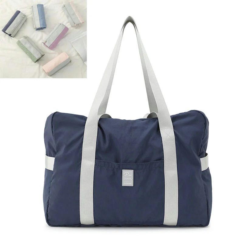 Folding Travel Tote with Side Pockets FA-093 by Feima Bag