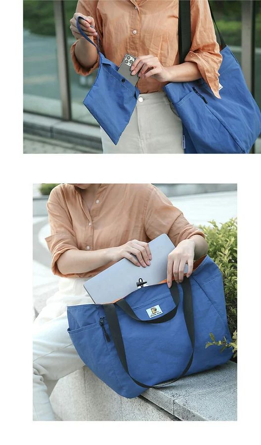 Foldable tote with two handle lengths FA-097 by Feima Bag
