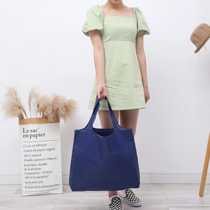 Fold-Away Shopping Tote with Broad Shoulder Handles FA-099B by Feima Bag