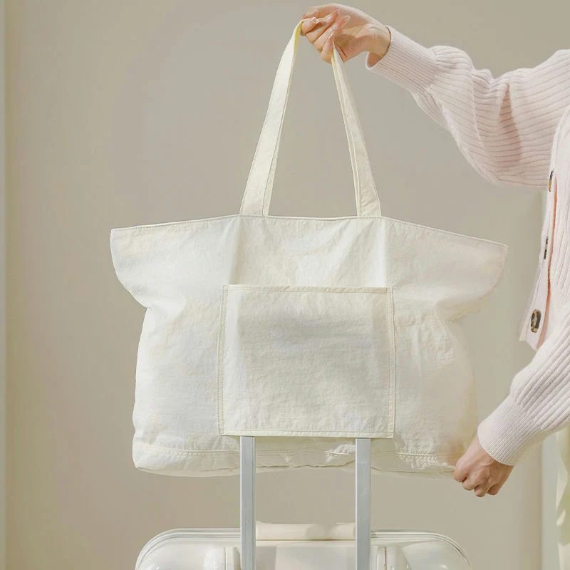 Foldable Tote with Attached Zip Pouch and Rear Band FA-100 by Feima Bag