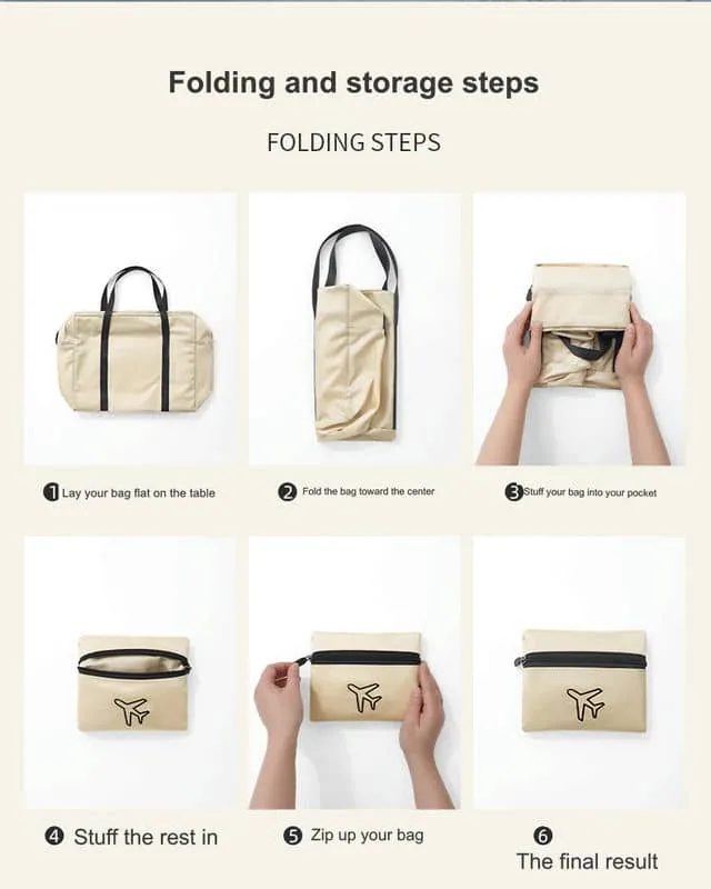Fold-Into-Pocket Travel Tote FA-108 by Feima Bag
