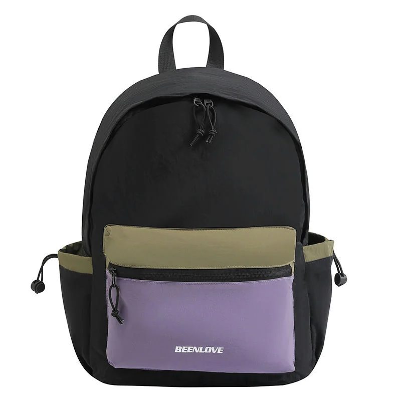 Backpack with a Colour-Block Front Zip Pocket FA-110 by Feima Bag