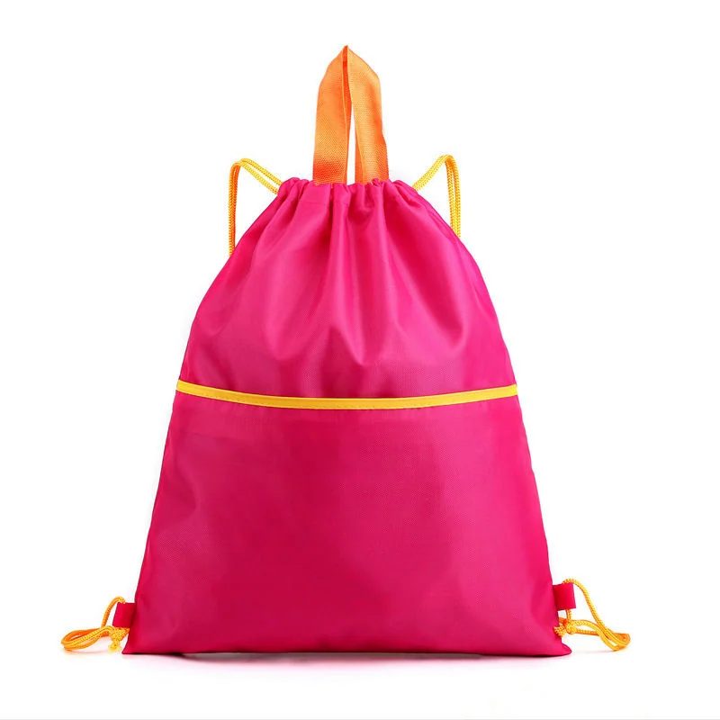 Drawstring Bag with Contrast Carry Loop FR-002 by Feima Bag